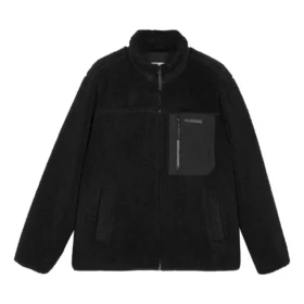 Chaqueta de peluche de moda casual «Negro»