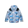 Chaqueta de plumón con capucha «Azul, blanco y negro»