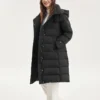 Chaqueta de plumón con capucha «Black»