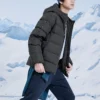 Chaqueta de plumón con capucha «Black»