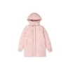 Chaqueta de plumón con capucha de largo medio «Black Pink»