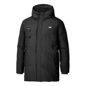 Chaqueta de plumón con capucha de longitud media y logo estampado «Multi-Color»