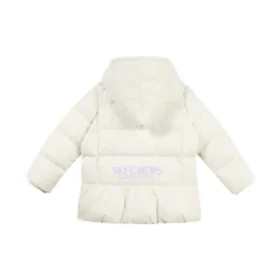 Chaqueta de plumón con capucha lisa «White»