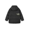 Chaqueta de plumón con capucha «Negro-Blanco»