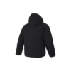 Chaqueta de plumón con capucha «Negro Blanco Rojo»