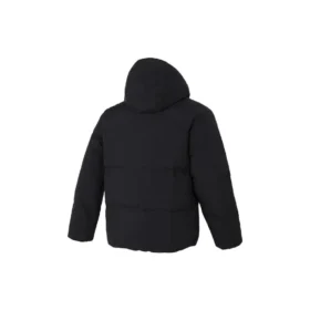 Chaqueta de plumón con capucha «Negro Blanco Rojo»
