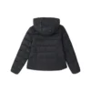 Chaqueta de plumón con capucha plegable «Blanco Negro»