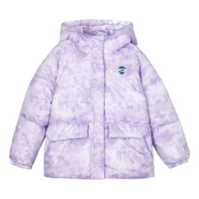 Chaqueta de plumón con capucha «Purple White»