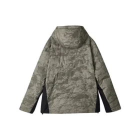 Chaqueta de plumón con capucha Water Repellent de la serie Lifestyle «Verde oliva Negro»