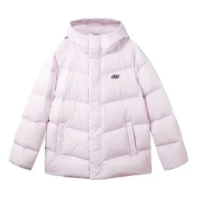 Chaqueta de plumón con capucha y logo liso de la serie Casual Colorida «Multicolor»