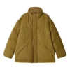 Chaqueta de plumón con cremallera y letras impresas de la serie Sport Lifestyle «Tan»