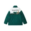 Chaqueta de plumón con cremallera y letras impresas de la serie Sport Lifestyle «Verde, Beige, Blanco»
