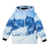 Chaqueta de plumón con estampado de montaña SKX «Azul y blanco»