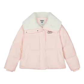 Chaqueta de plumón con letras estampadas FASHION «Rosa-Blanco»