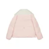 Chaqueta de plumón con letras estampadas FASHION «Rosa-Blanco»