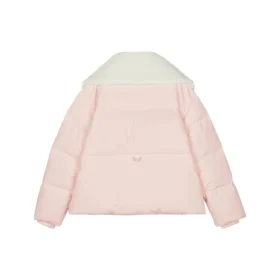 Chaqueta de plumón con letras estampadas FASHION «Rosa-Blanco»