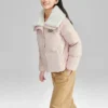 Chaqueta de plumón con letras estampadas FASHION «Rosa-Blanco»