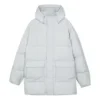Chaqueta de plumón de longitud media «Gris»