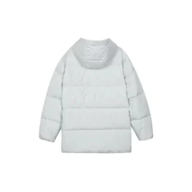 Chaqueta de plumón de longitud media «Gris»