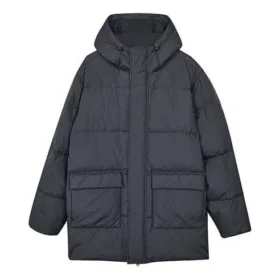 Chaqueta de plumón de longitud media «Negro»