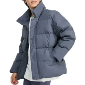 Chaqueta de plumón de longitud media «Teal»