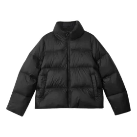 Chaqueta de plumón de manga larga de la serie Diamond «Negro»