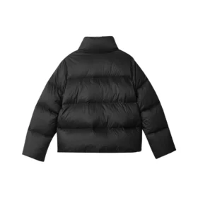 Chaqueta de plumón de manga larga de la serie Diamond «Negro»