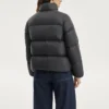 Chaqueta de plumón de manga larga de la serie Diamond «Negro»
