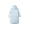 Chaqueta de plumón larga con capucha informal «Azul»