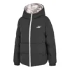 Chaqueta de plumón reversible, ligera y cálida «Negro Gris Púrpura»