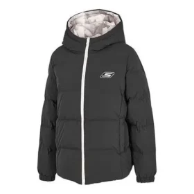 Chaqueta de plumón reversible, ligera y cálida «Negro Gris Púrpura»