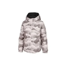 Chaqueta de plumón reversible, ligera y cálida «Negro Gris Púrpura»