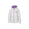 Chaqueta de plumón reversible, ligera y cálida «Negro Gris Púrpura»