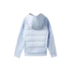 Chaqueta de plumón tejida con capucha «Teal»