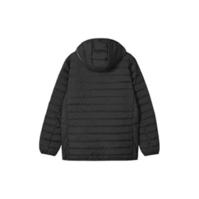 Chaqueta de plumón tejida con logotipo impreso «Negro»
