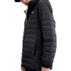 Chaqueta de plumón tejida con logotipo impreso «Negro»