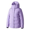Chaqueta de plumón tejida de largo medio «Morado»