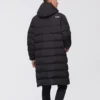 Chaqueta de plumón tejida de largo medio «Negro»