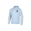 Chaqueta de punto de manga larga con estampado de letras SKX «Gris, azul y blanco»