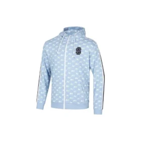 Chaqueta de punto de manga larga con estampado de letras SKX «Gris, azul y blanco»
