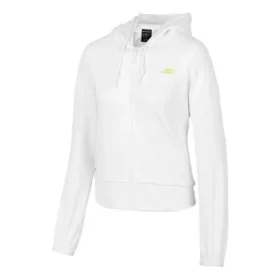 Chaqueta deportiva con capucha y cremallera de punto con estampado del logotipo de la serie deportiva «Blanca»