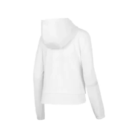 Chaqueta deportiva con capucha y cremallera de punto con estampado del logotipo de la serie deportiva «Blanca»