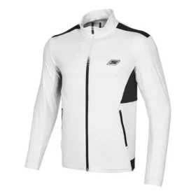 Chaqueta deportiva tejida con letras impresas «Blanco Negro»