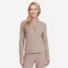 Chaqueta GO Luxe Rib de cremallera completa para el día a día