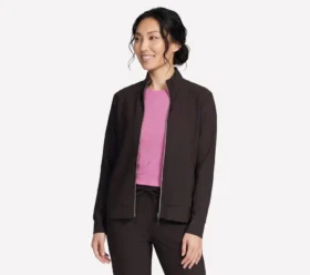 Chaqueta GO Luxe Rib de cremallera completa para el día a día