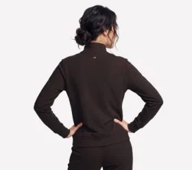 Chaqueta GO Luxe Rib de cremallera completa para el día a día