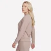 Chaqueta GO Luxe Rib de cremallera completa para el día a día