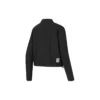 Chaqueta holgada de secado rápido con cremallera en color liso «Negro y blanco»