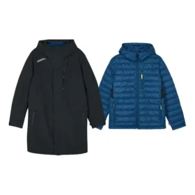 Chaqueta informal con capucha 2 en 1 «Negro Azul»