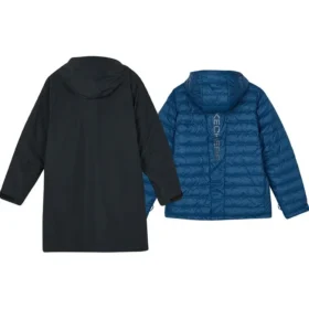 Chaqueta informal con capucha 2 en 1 «Negro Azul»